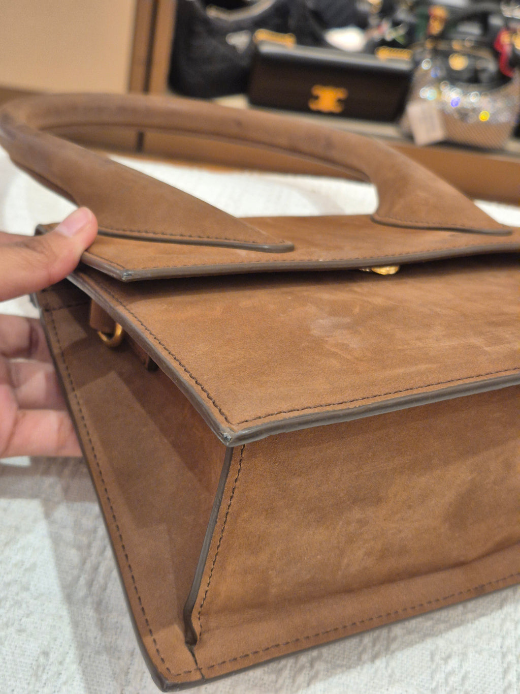 Jacquemus Le Grand Chiquito suede brown