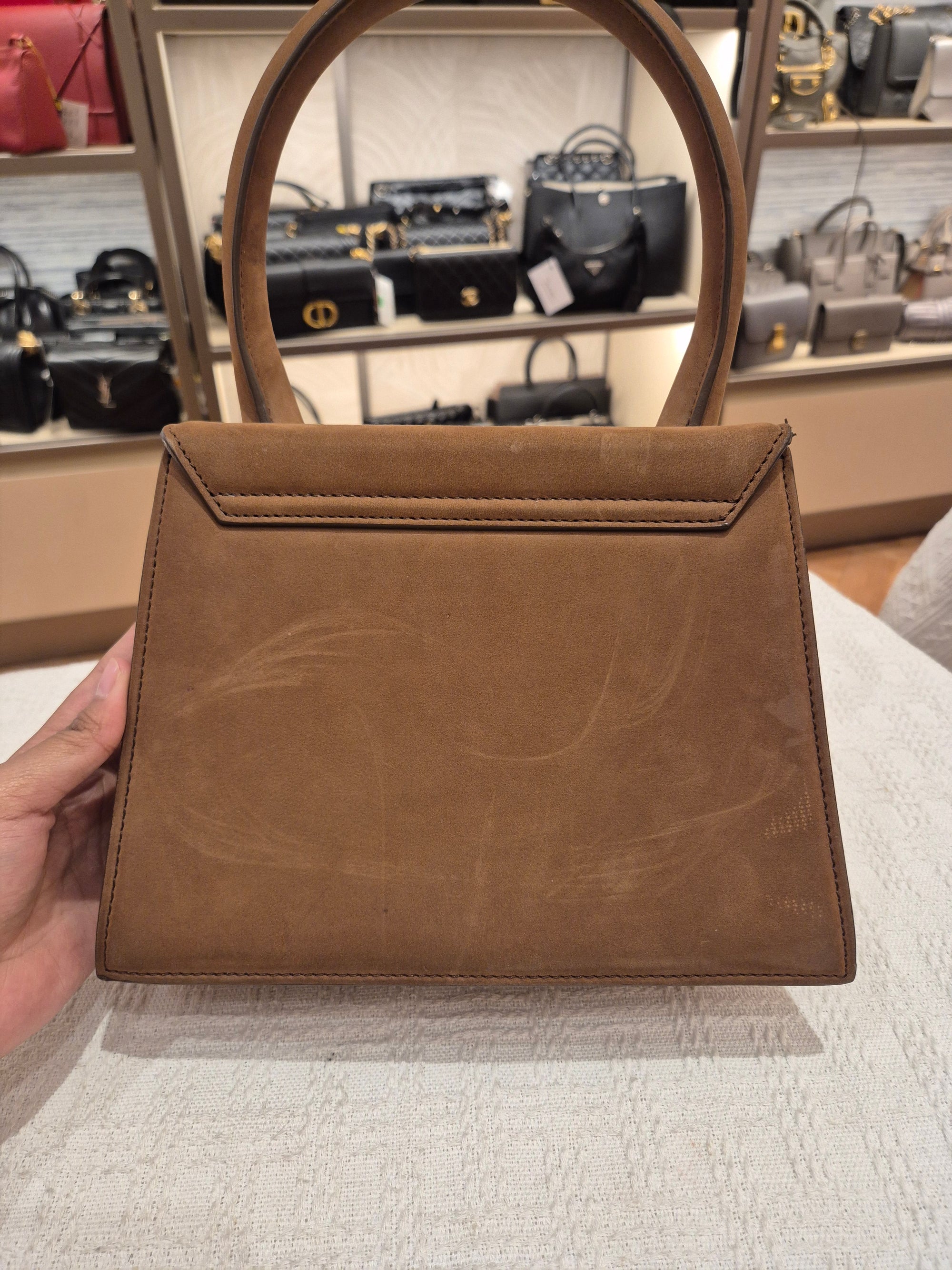 Jacquemus Le Grand Chiquito suede brown