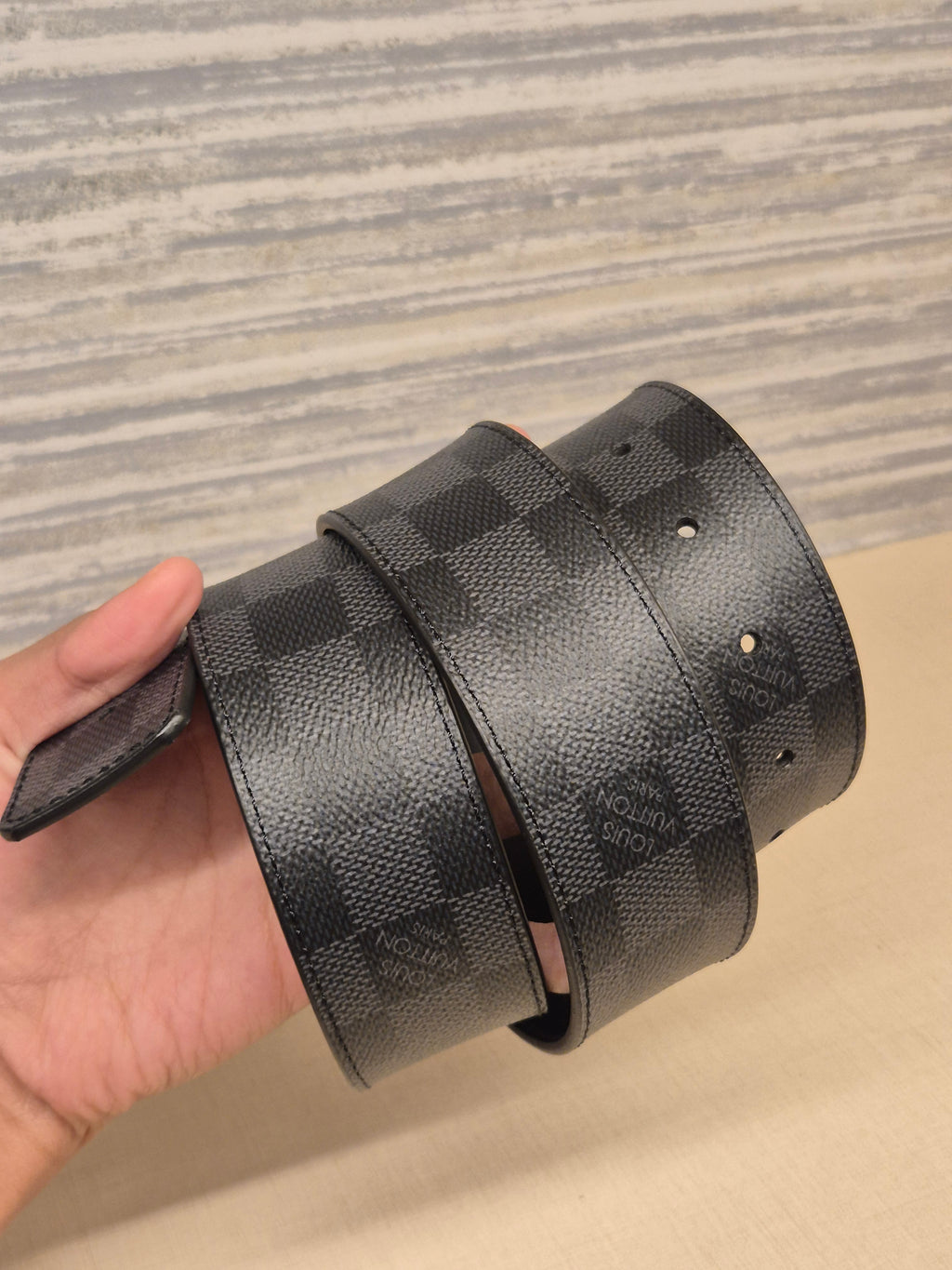 Louis Vuitton Belt Reversible Damier Graphite