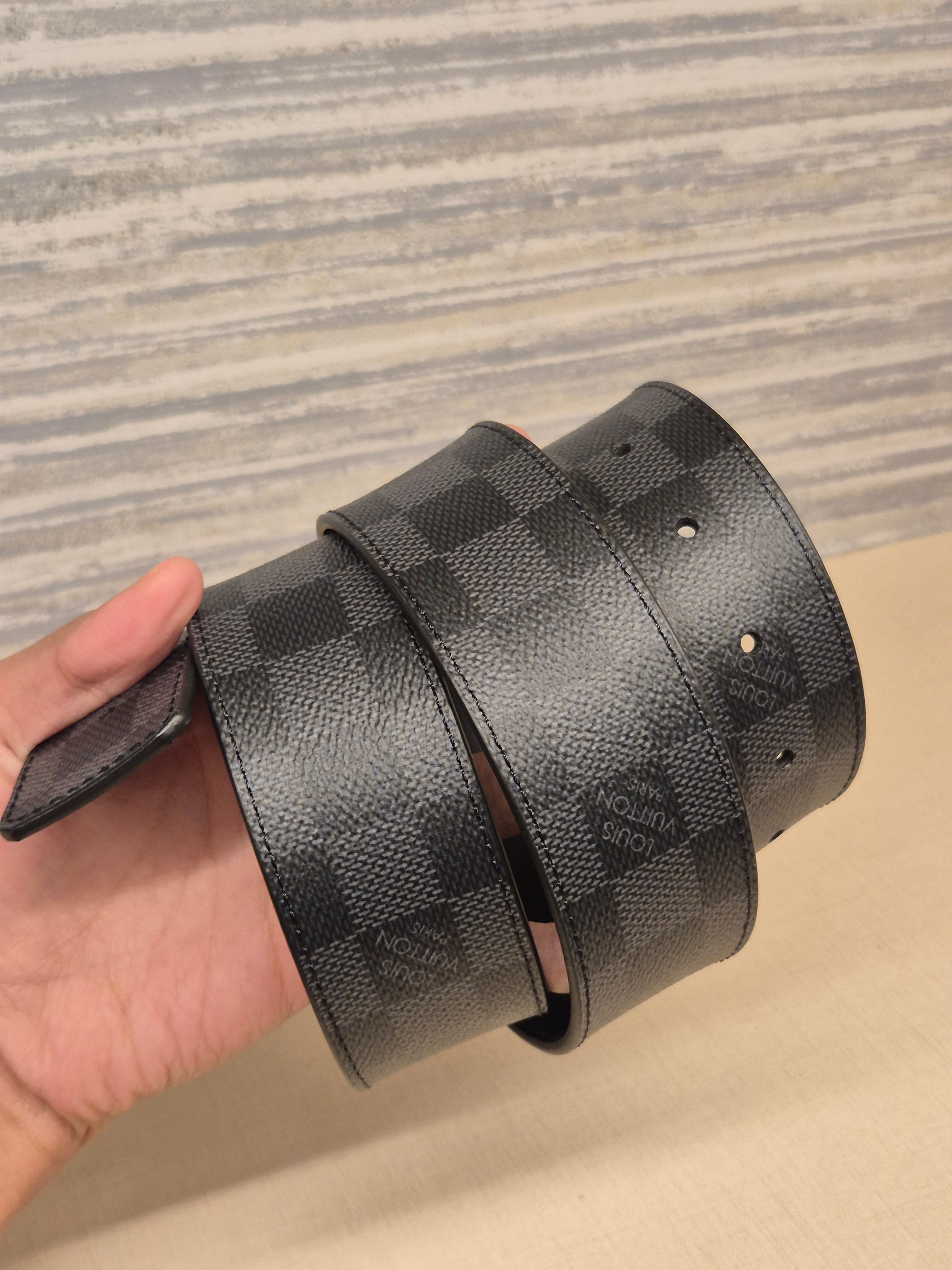 Louis Vuitton Belt Reversible Damier Graphite