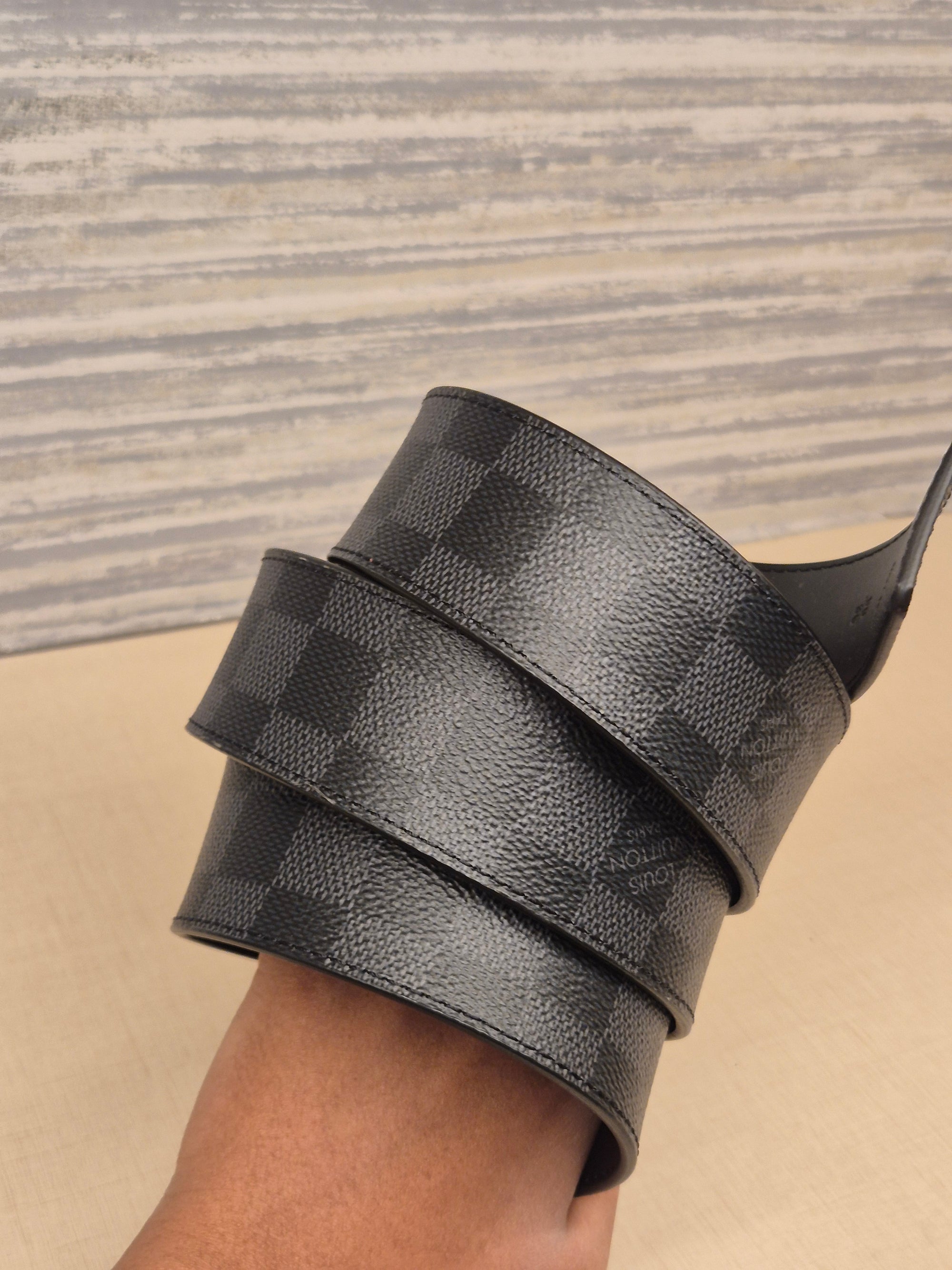 Louis Vuitton Belt Reversible Damier Graphite