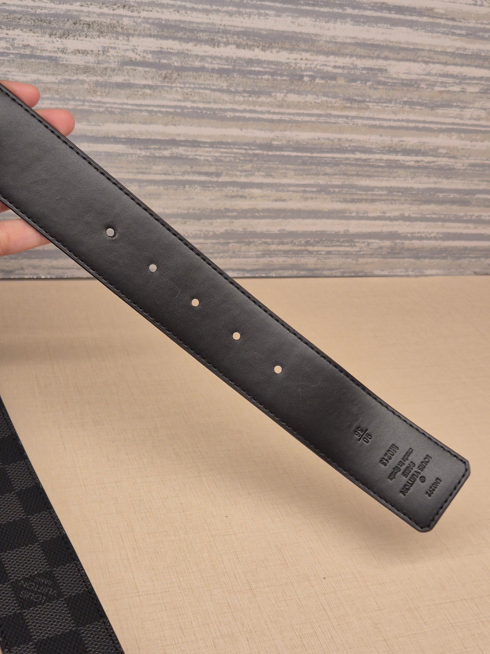 Louis Vuitton Belt Reversible Damier Graphite