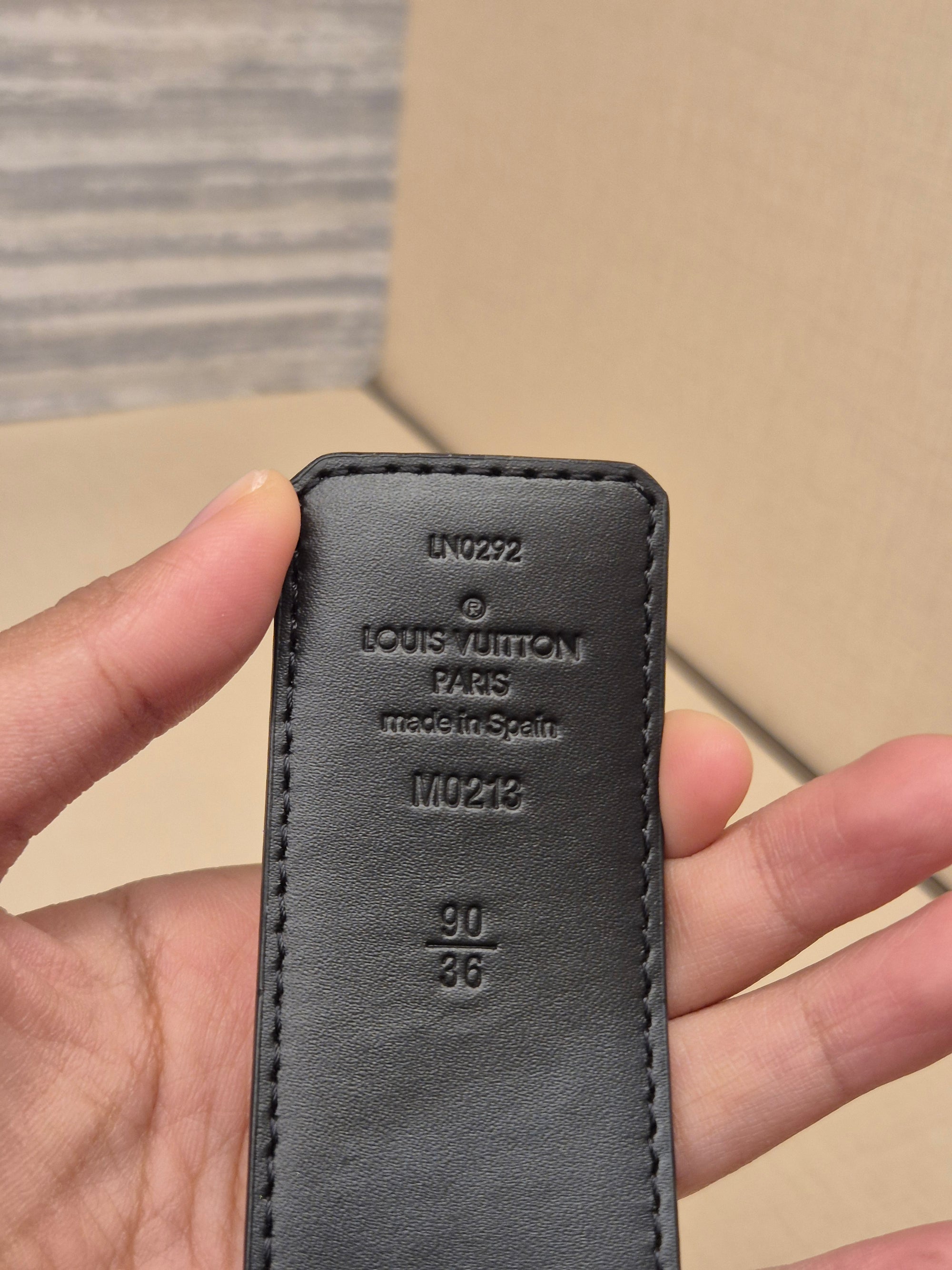 Louis Vuitton Belt Reversible Damier Graphite