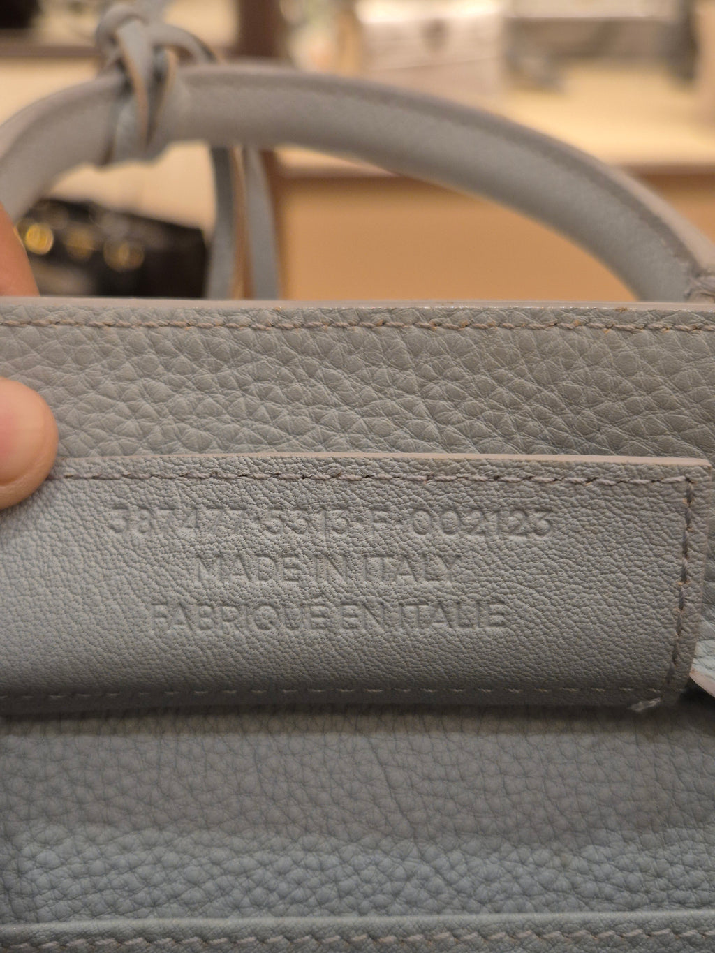 Balenciaga Mini Papier A4 Light Grey