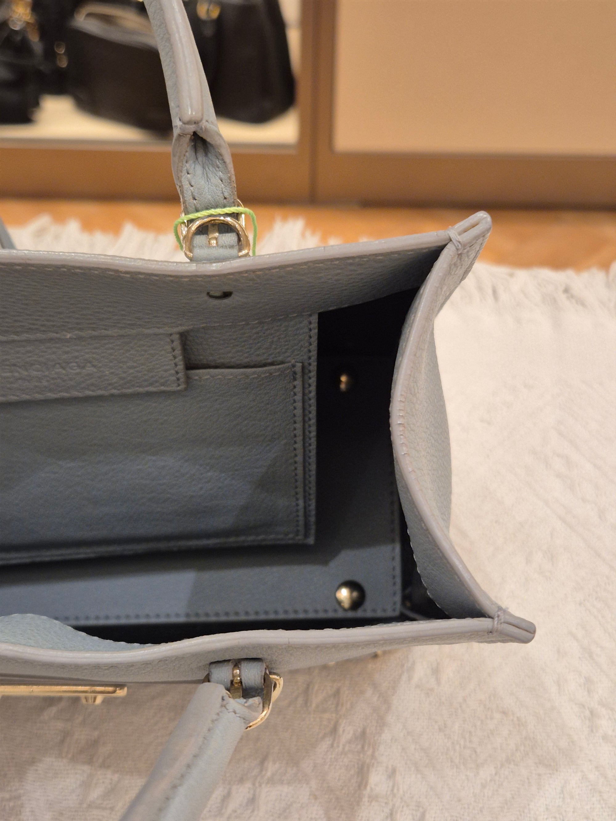 Balenciaga Mini Papier A4 Light Grey