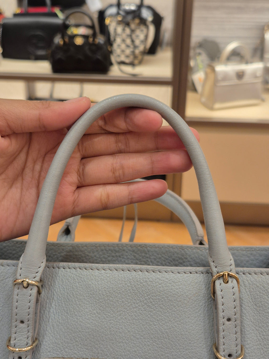 Balenciaga Mini Papier A4 Light Grey