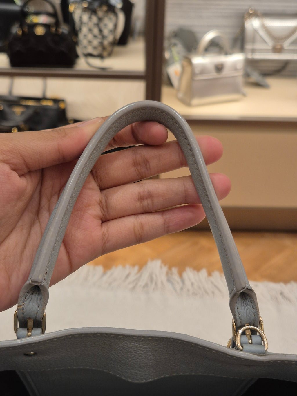 Balenciaga Mini Papier A4 Light Grey