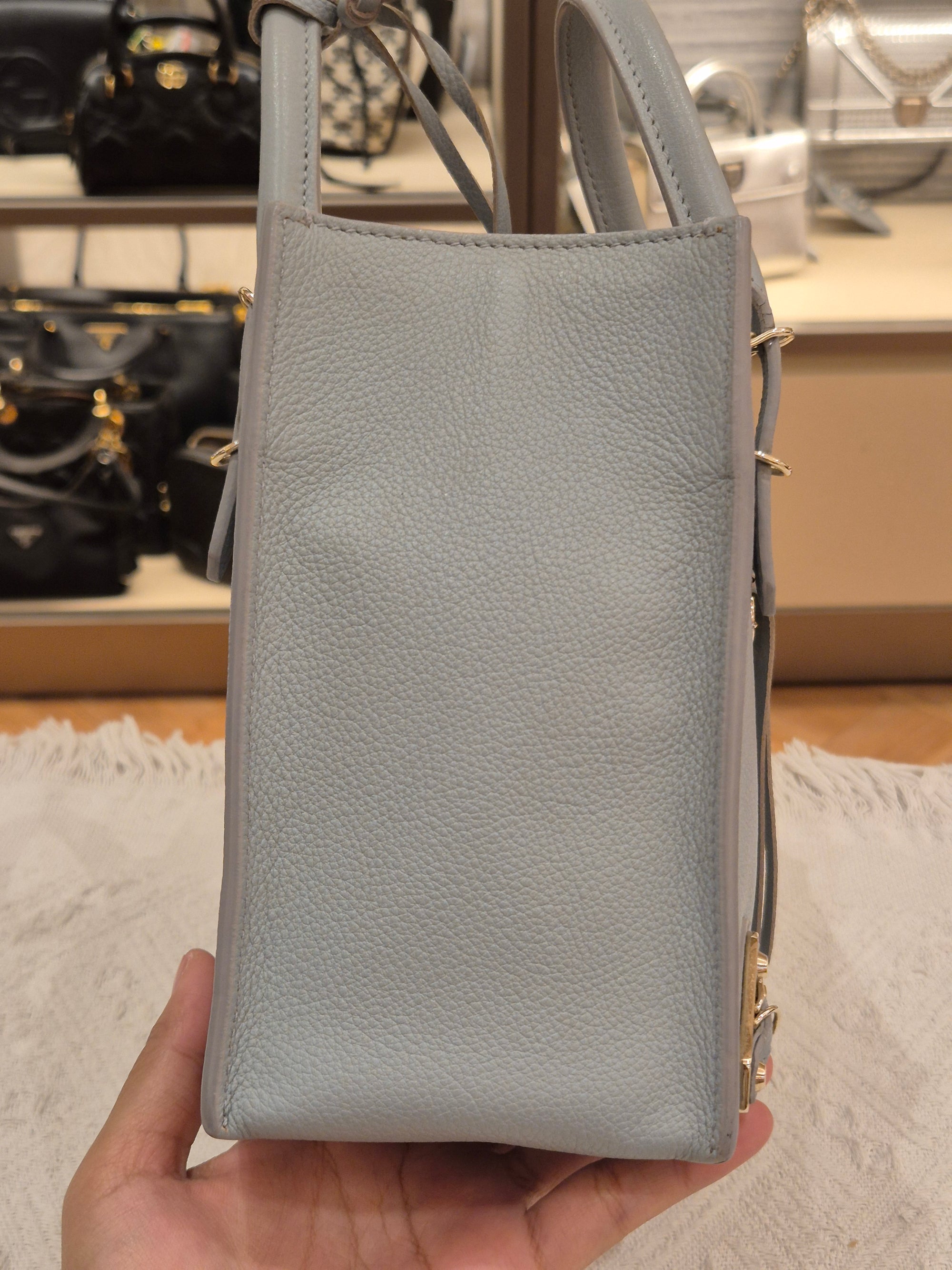 Balenciaga Mini Papier A4 Light Grey