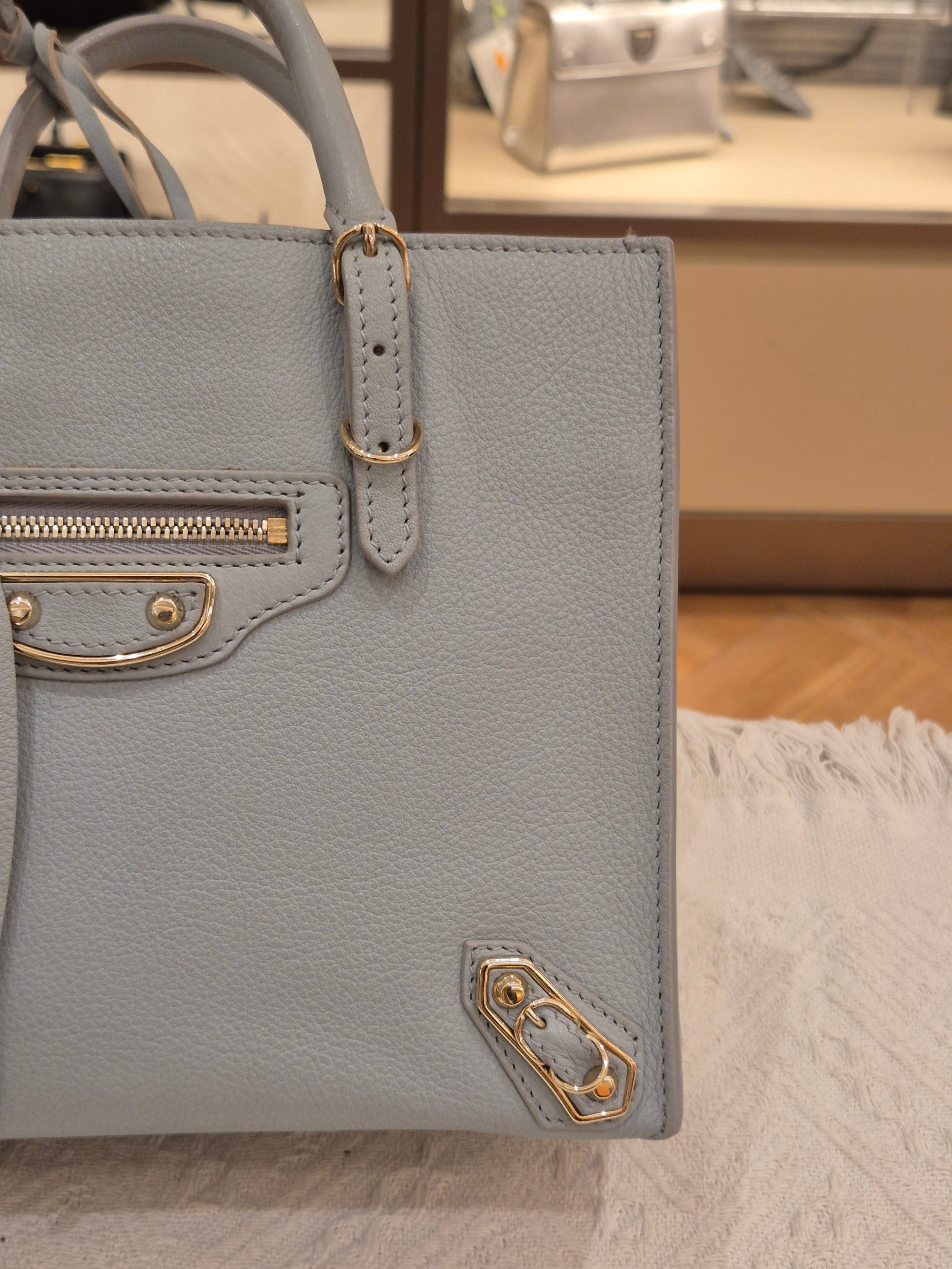 Balenciaga Mini Papier A4 Light Grey