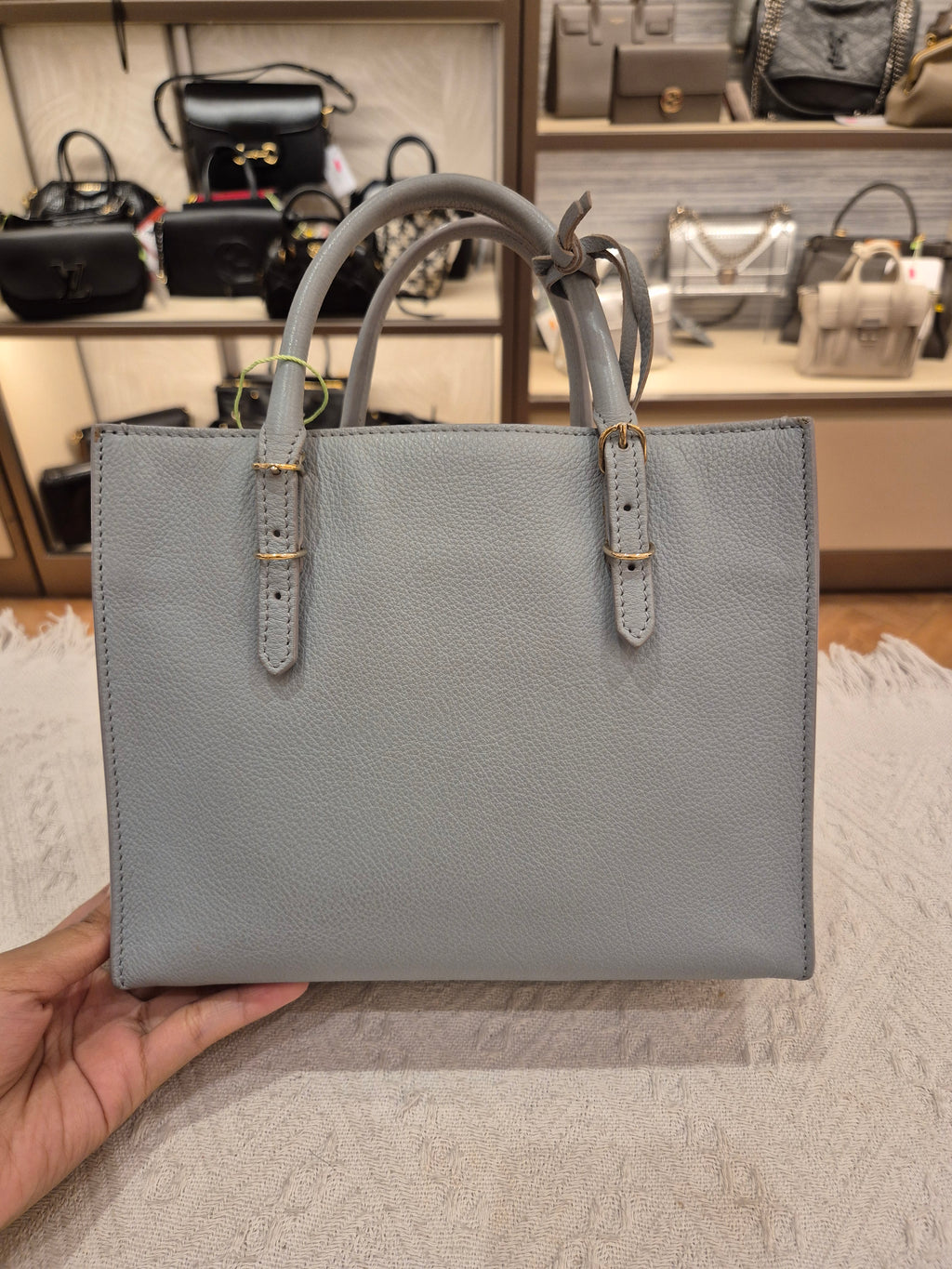 Balenciaga Mini Papier A4 Light Grey
