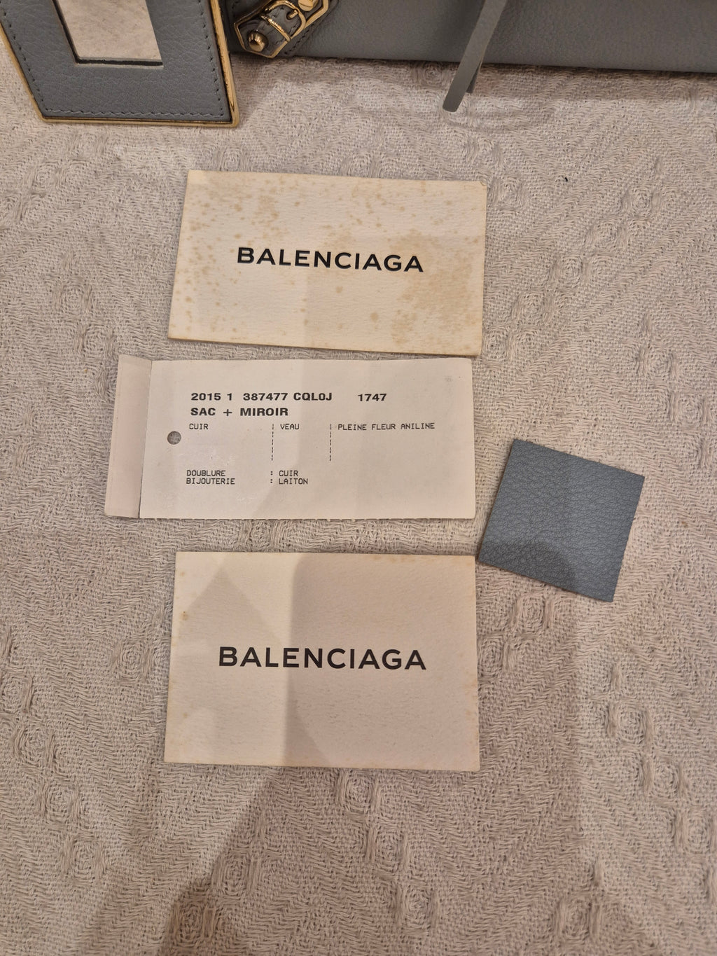 Balenciaga Mini Papier A4 Light Grey