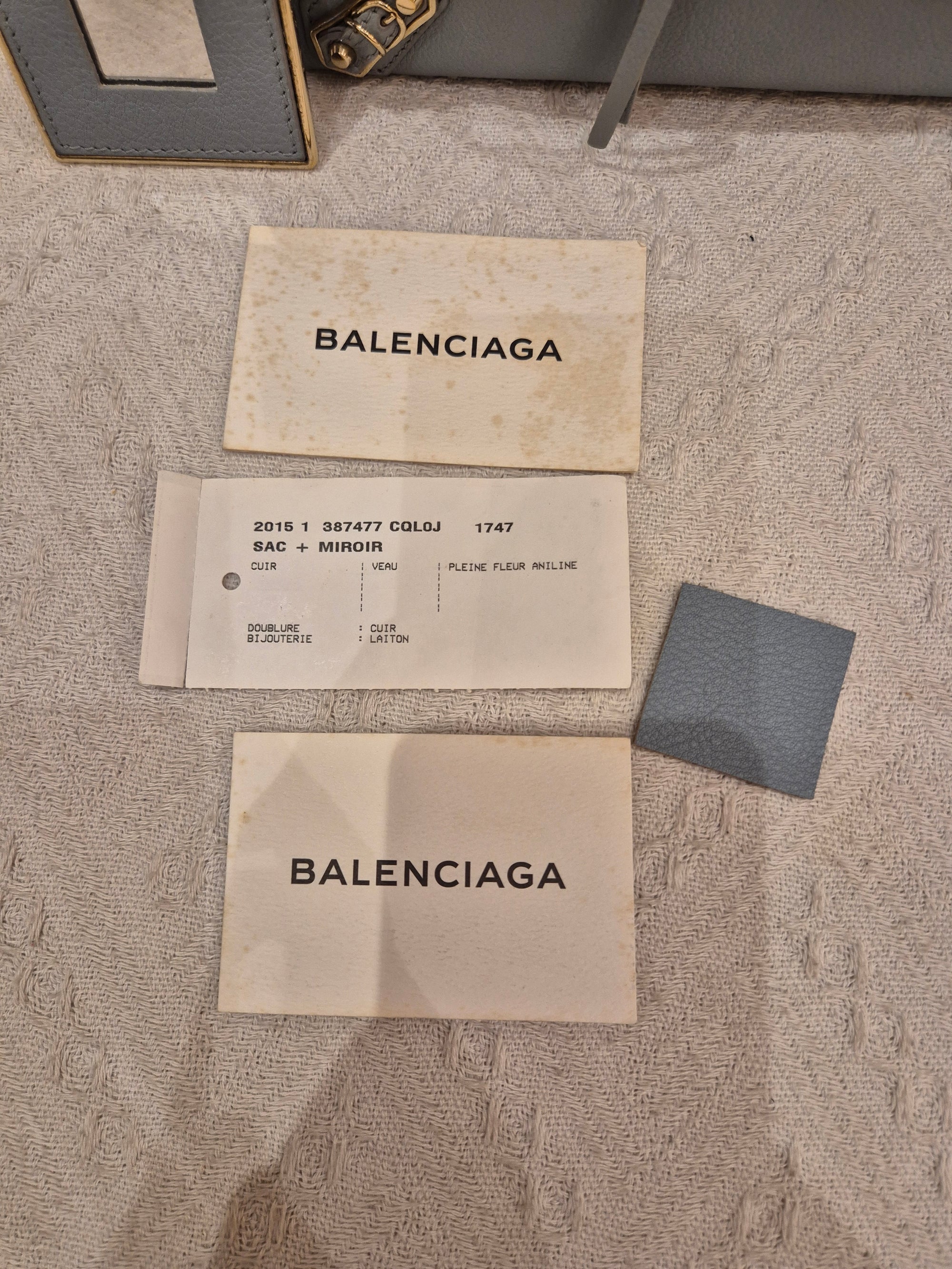 Balenciaga Mini Papier A4 Light Grey
