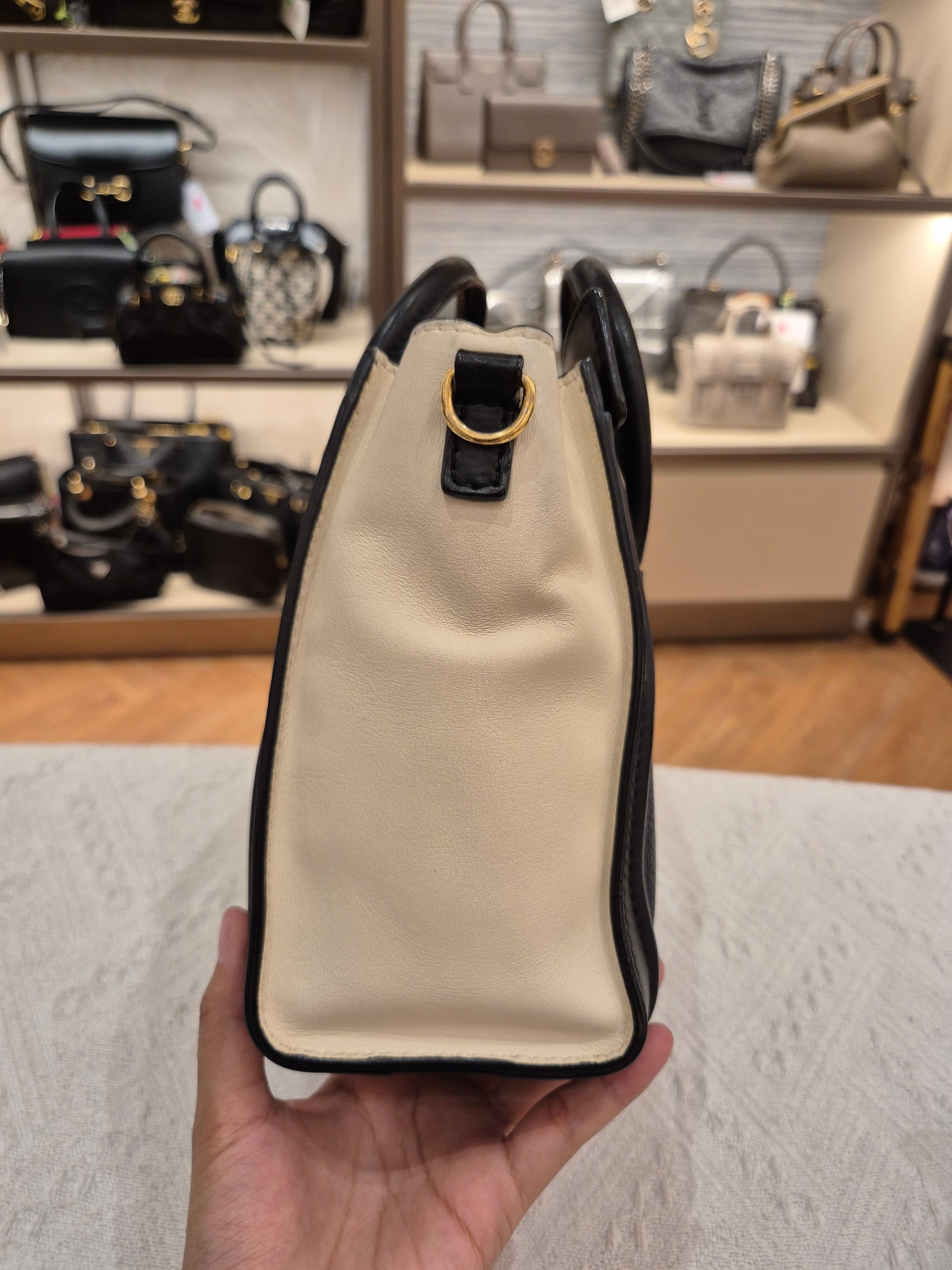 Celine Nano Luggage Navy Tricolour