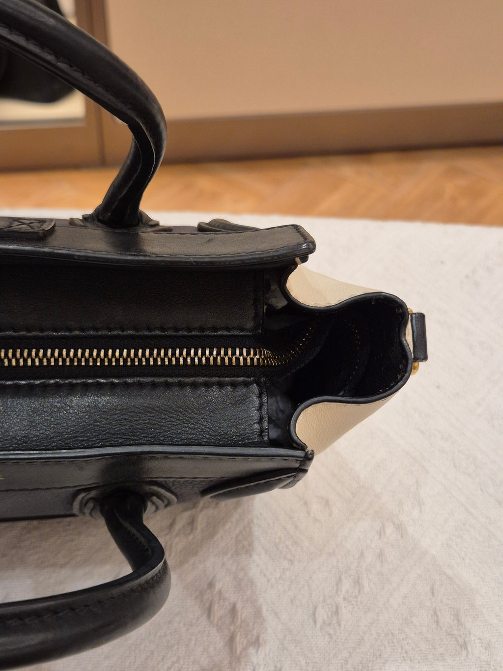 Celine Nano Luggage Navy Tricolour