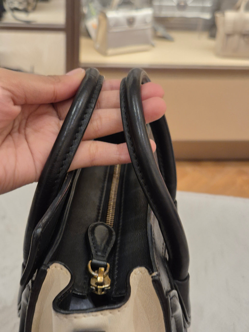 Celine Nano Luggage Navy Tricolour