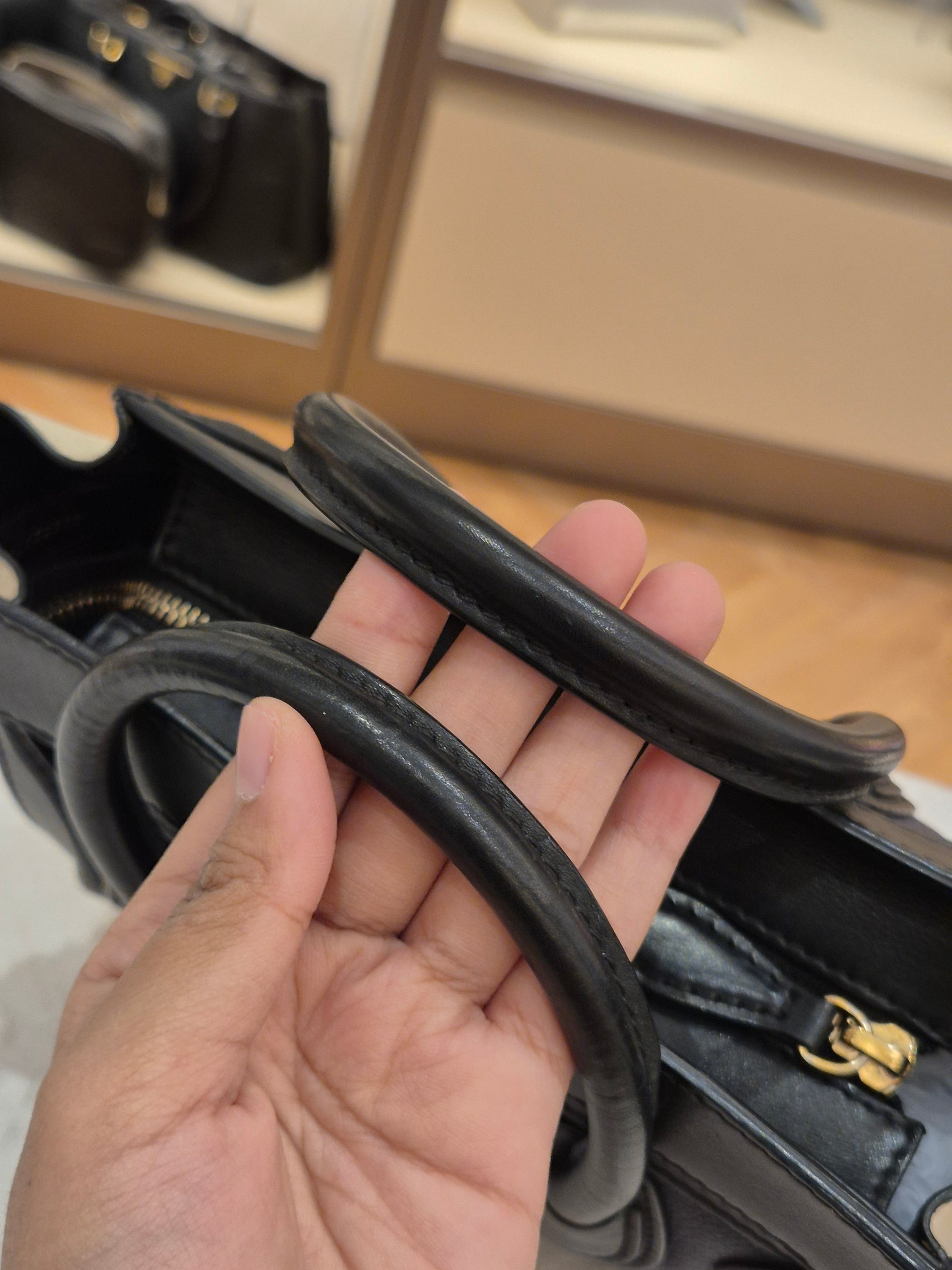 Celine Nano Luggage Navy Tricolour