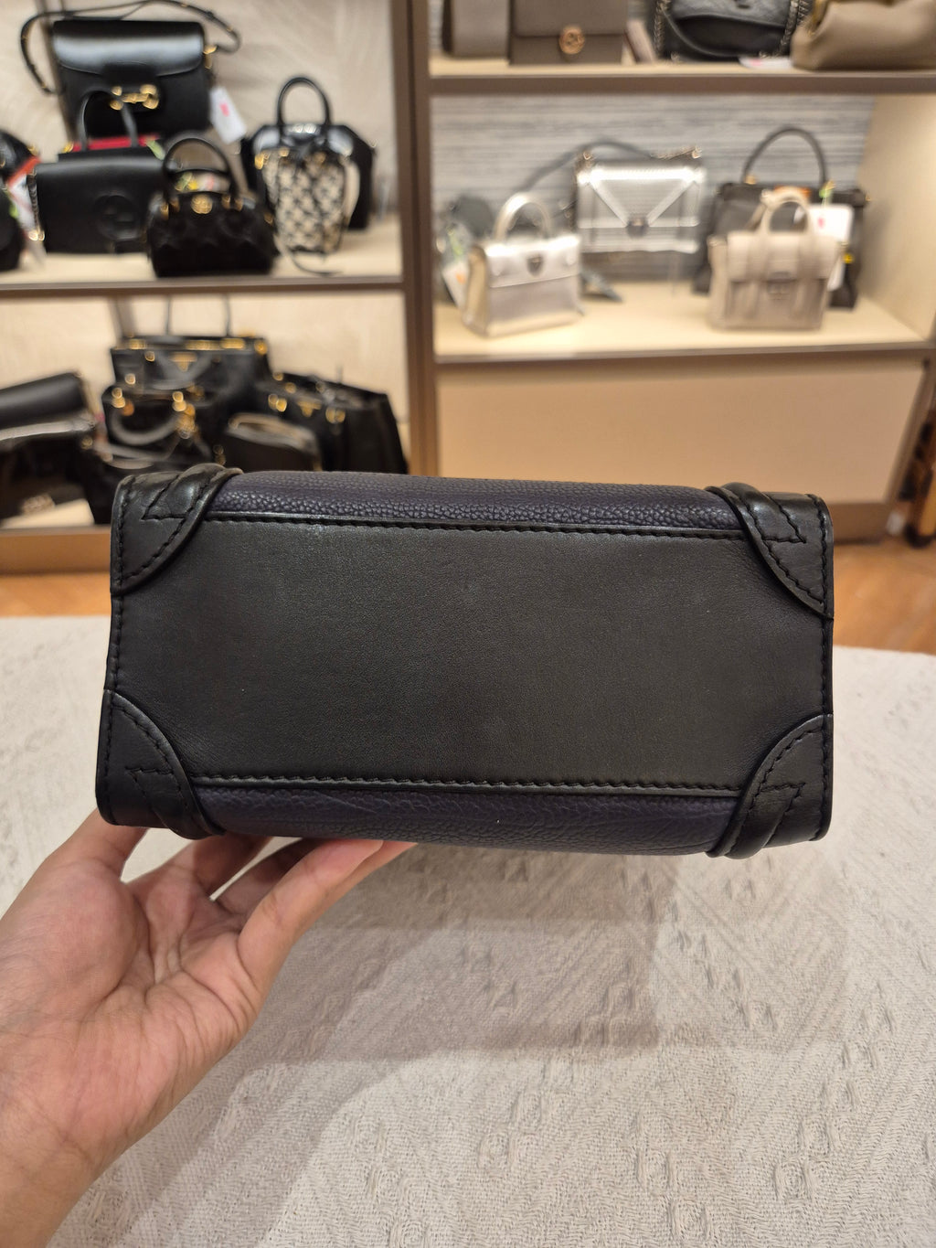 Celine Nano Luggage Navy Tricolour