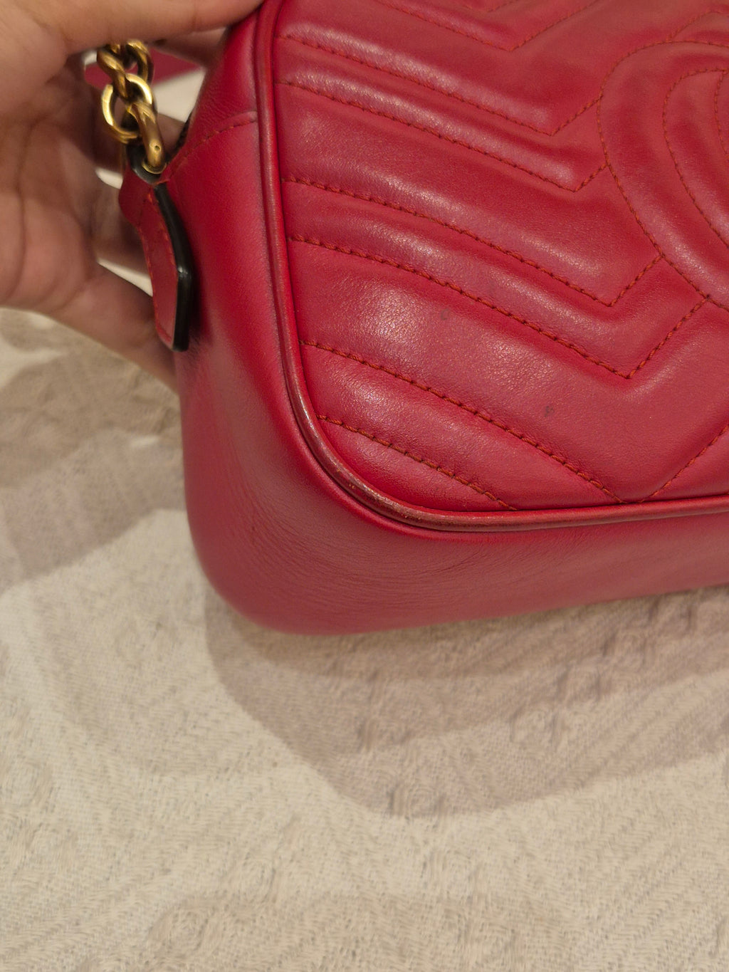 Gucci Marmont Camera Bag Red