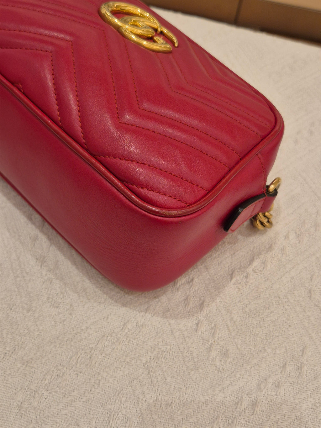 Gucci Marmont Camera Bag Red