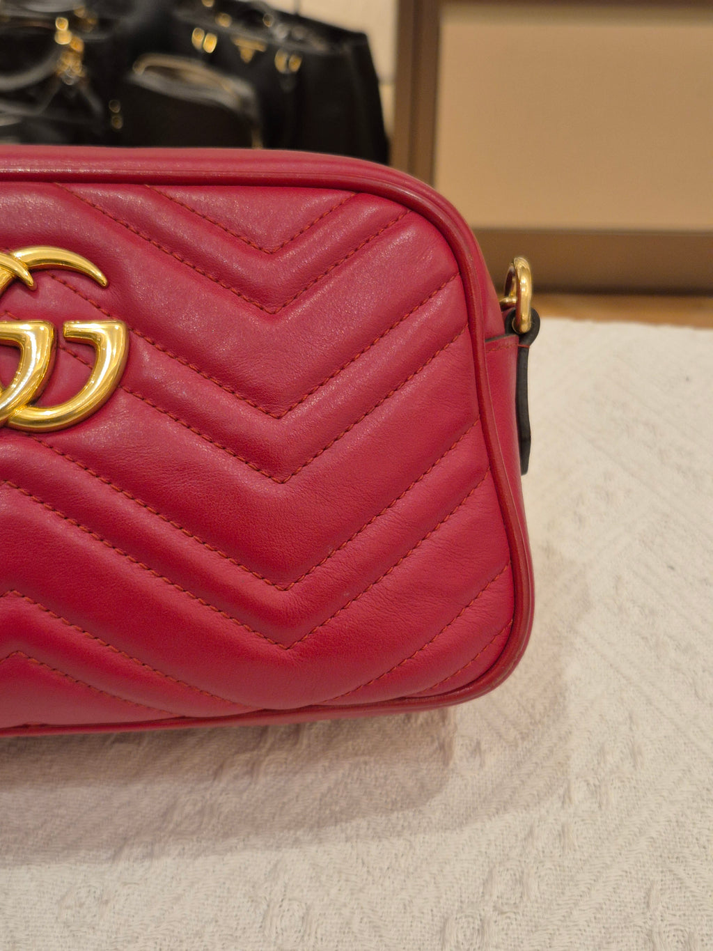 Gucci Marmont Camera Bag Red