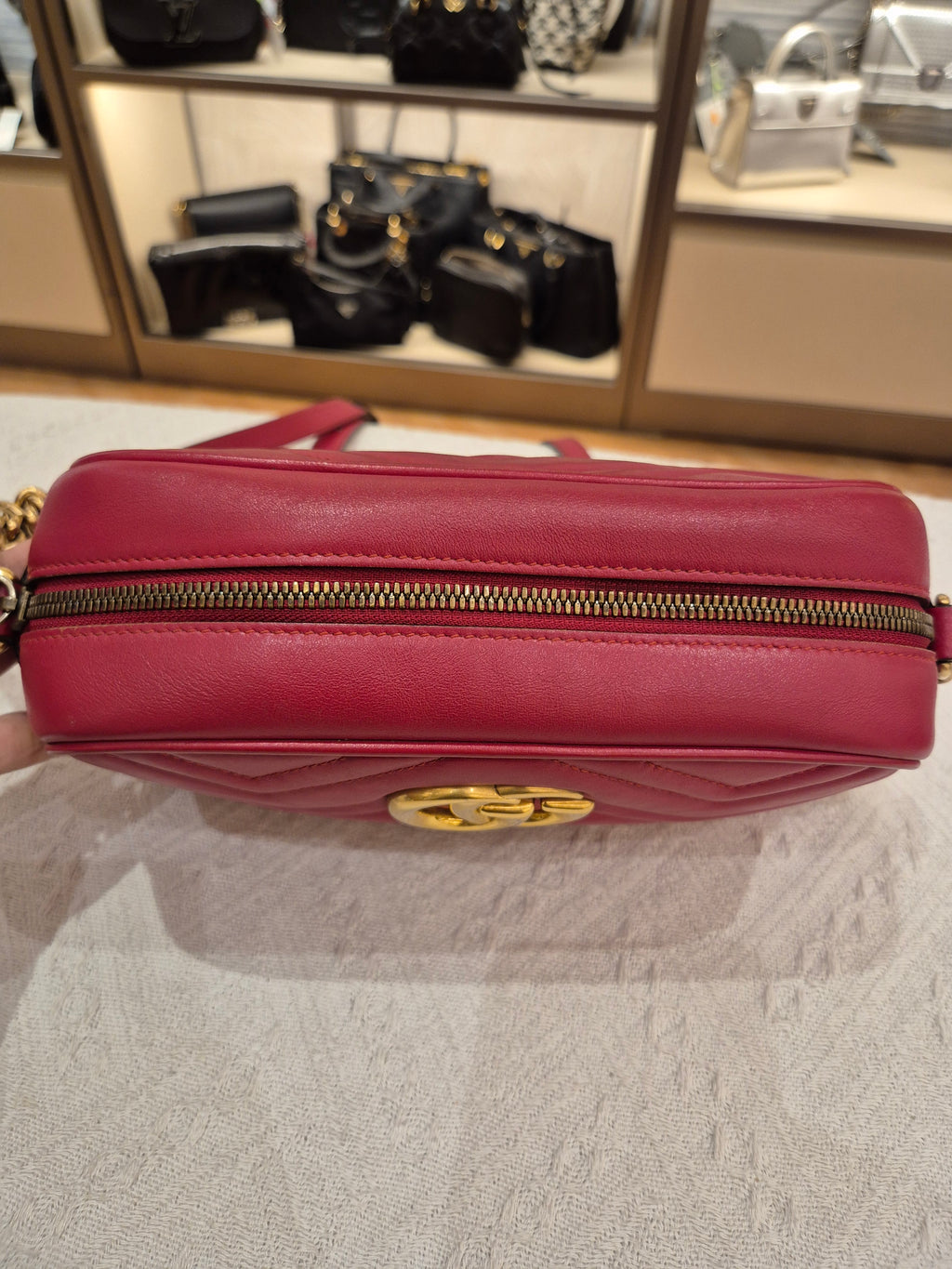 Gucci Marmont Camera Bag Red