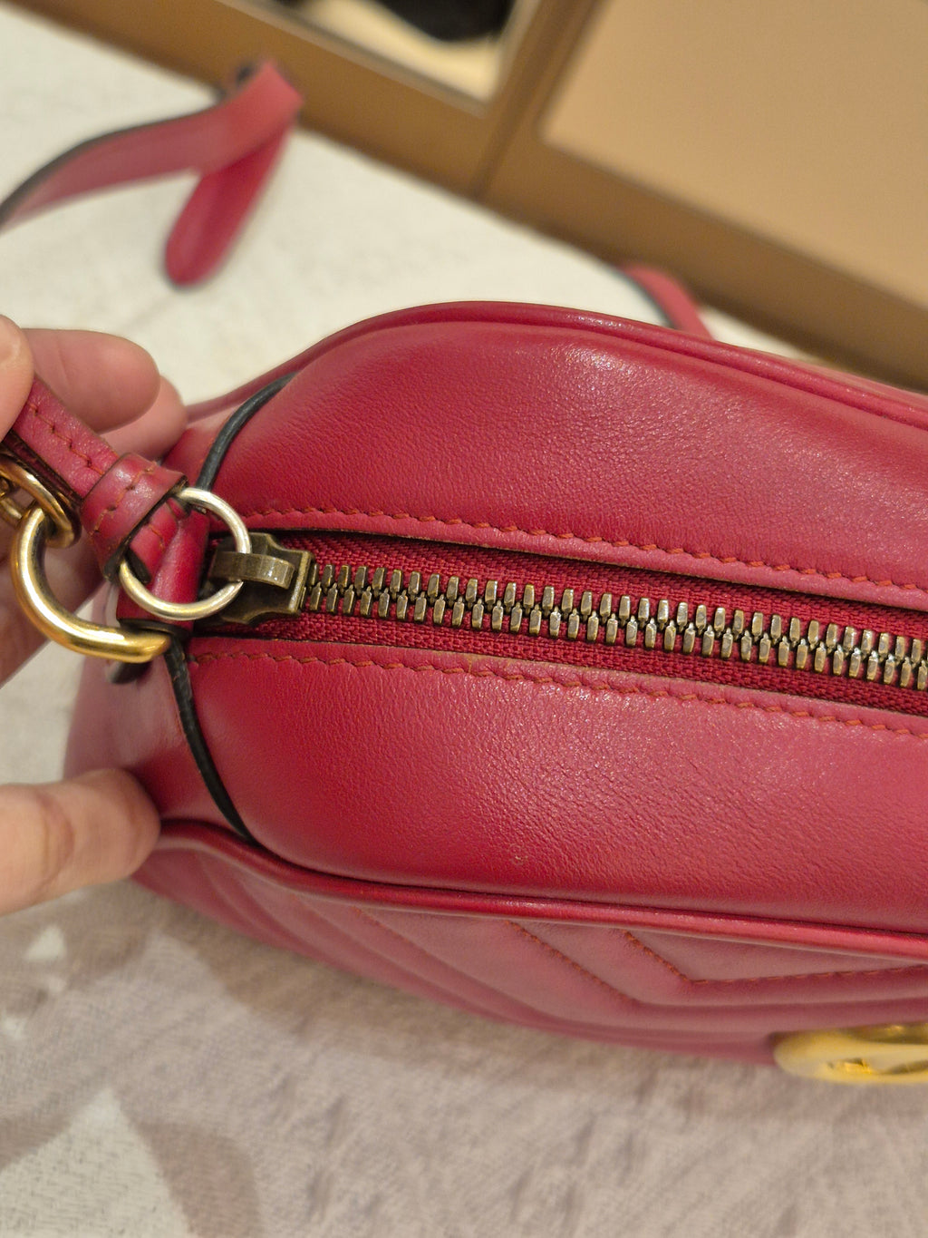 Gucci Marmont Camera Bag Red