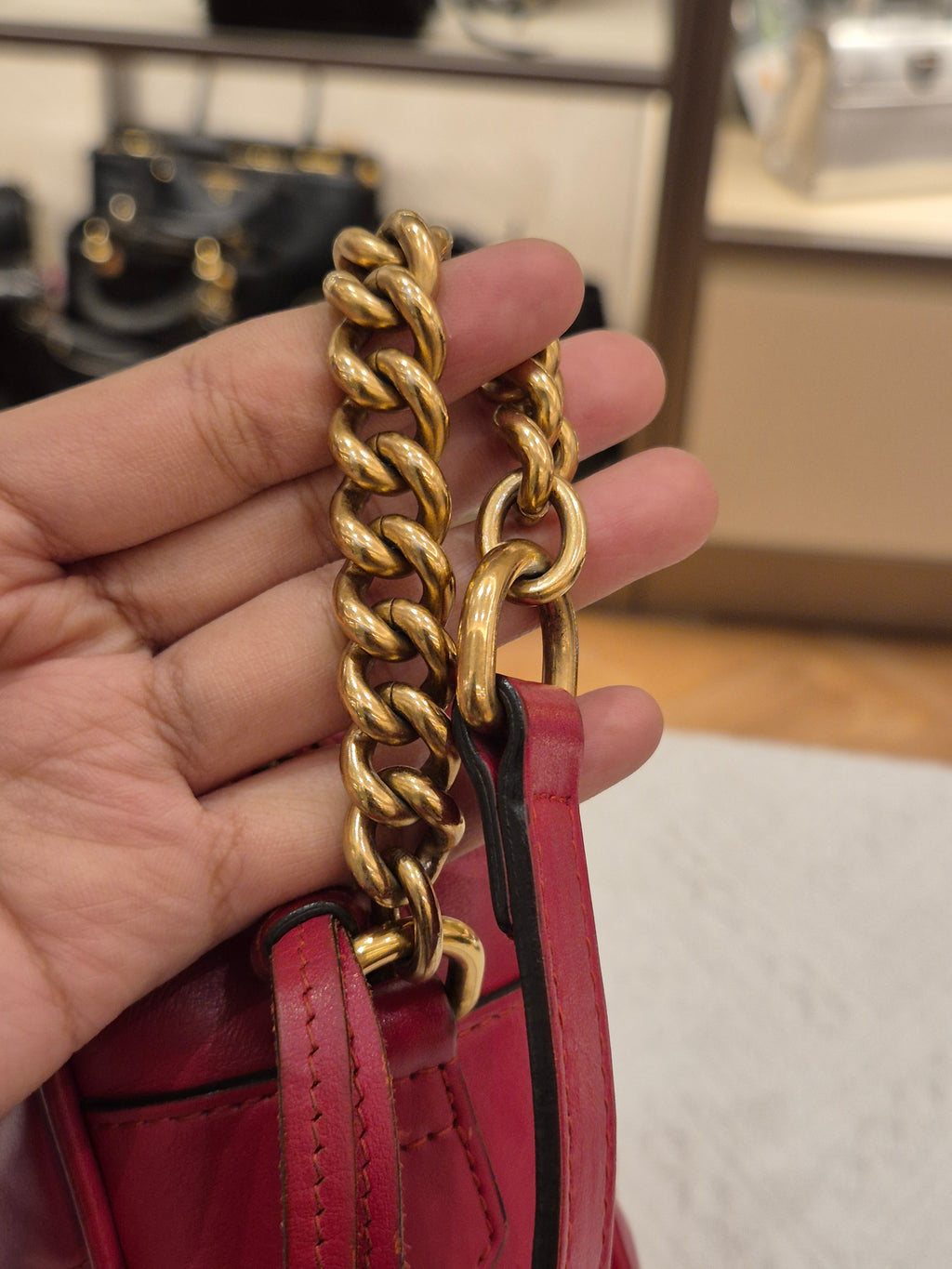 Gucci Marmont Camera Bag Red