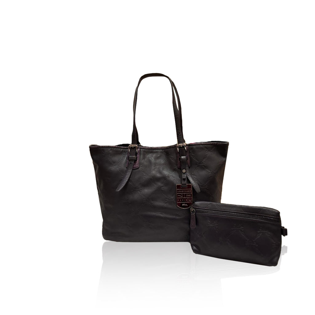 Longchamp Tote Bag Logo Embossed