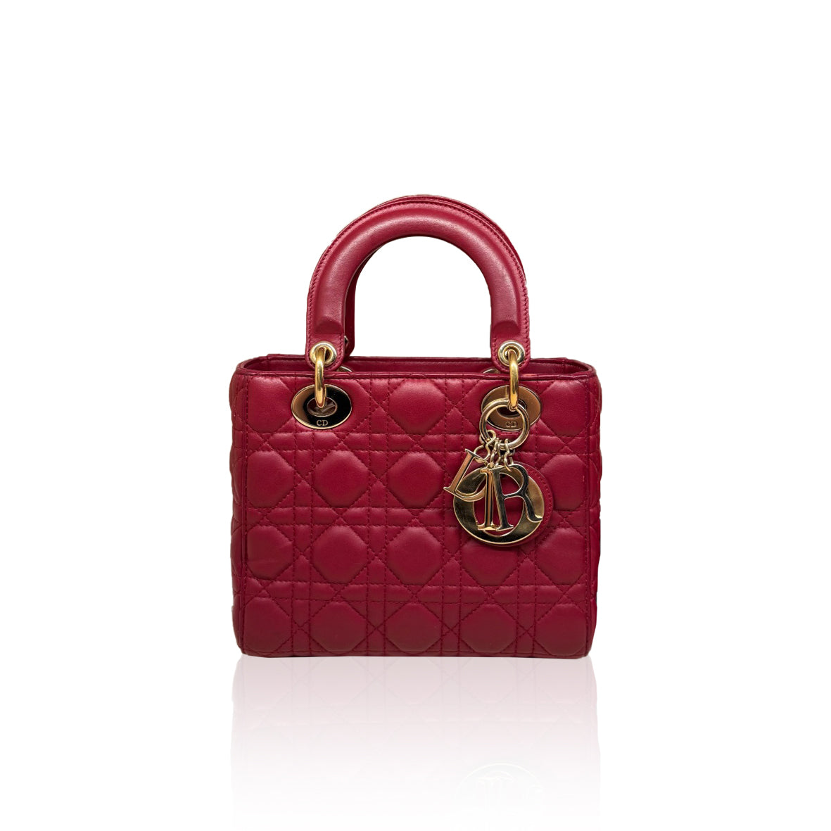 Lady Dior Small Red Strap Pin