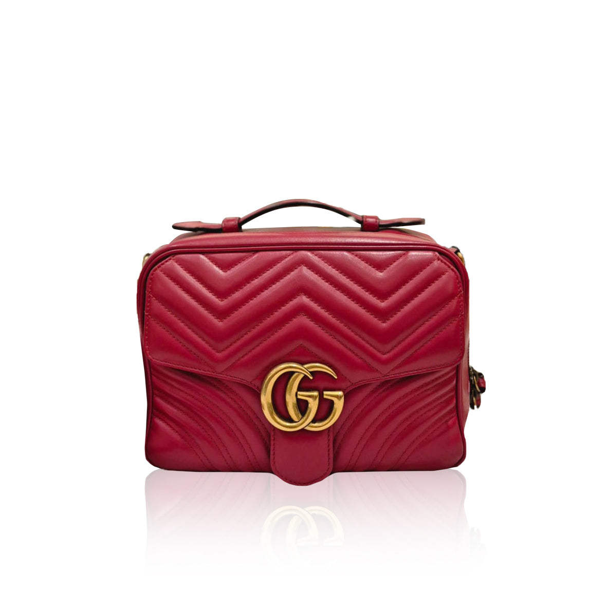 Gucci Marmont Top Handle Red