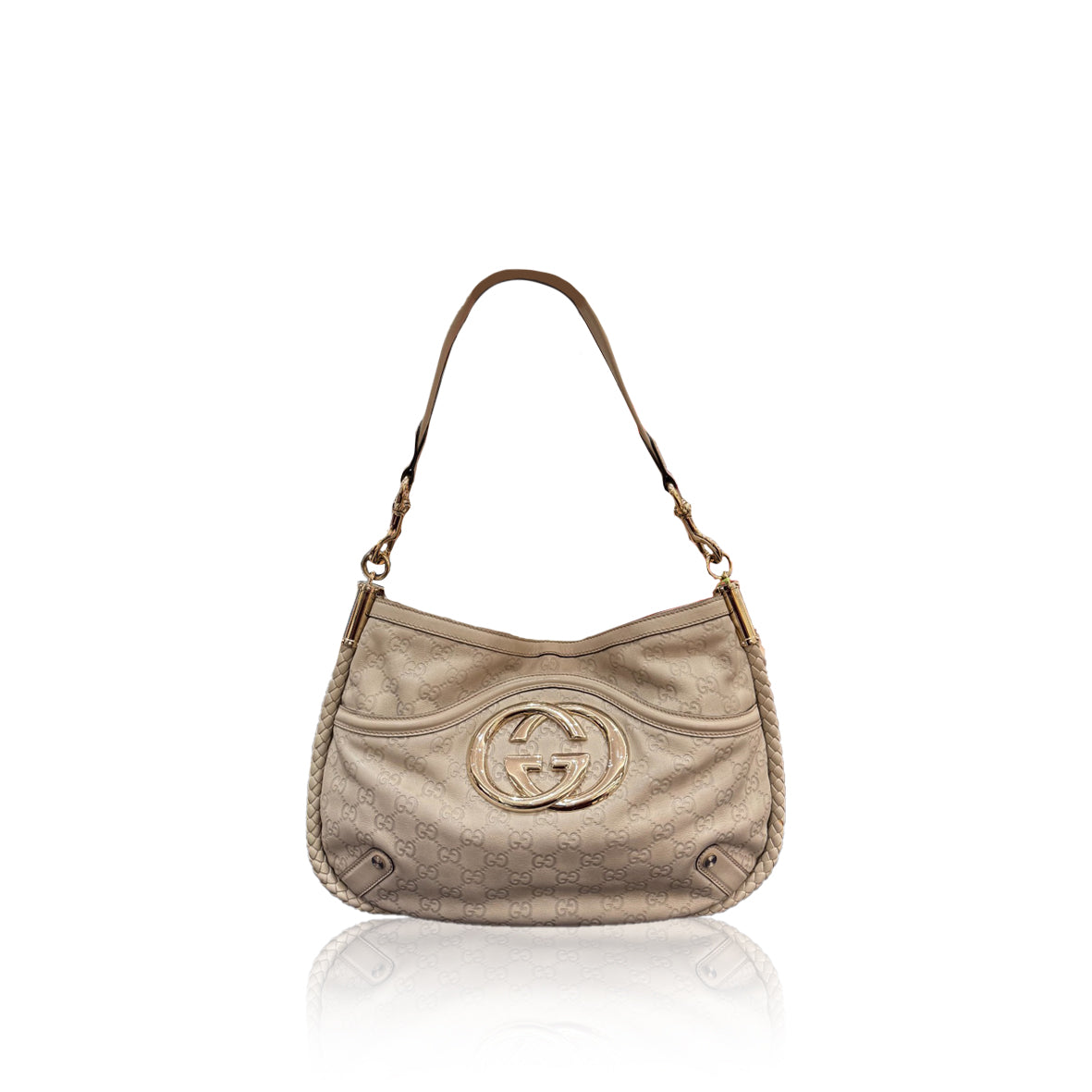 Gucci Britt Hobo Ivory