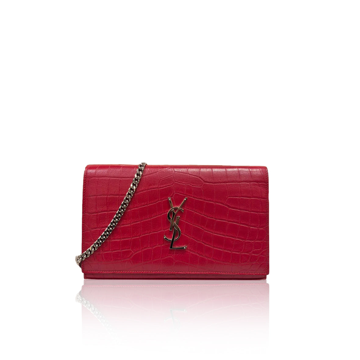 Saint Laurent Wallet On Chain Croco
