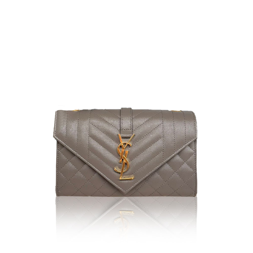 Saint Laurent Envelope Small Grey