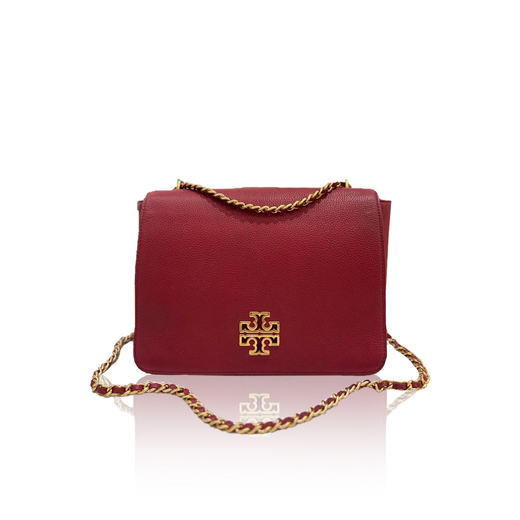 Tory Burch Britten Flap Red