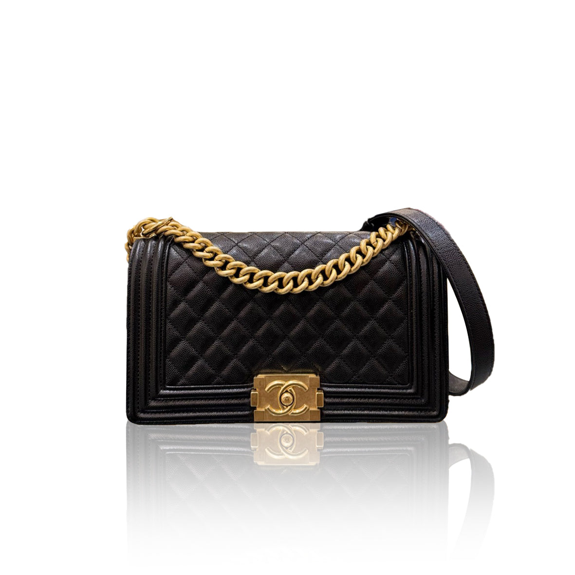 Chanel Boy Medium Caviar