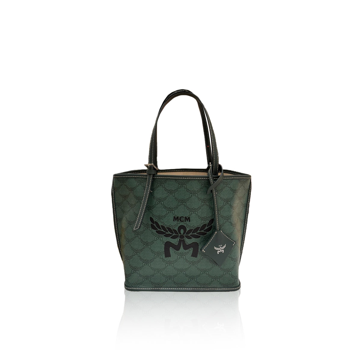 MCM Himmel Mini Tote Green