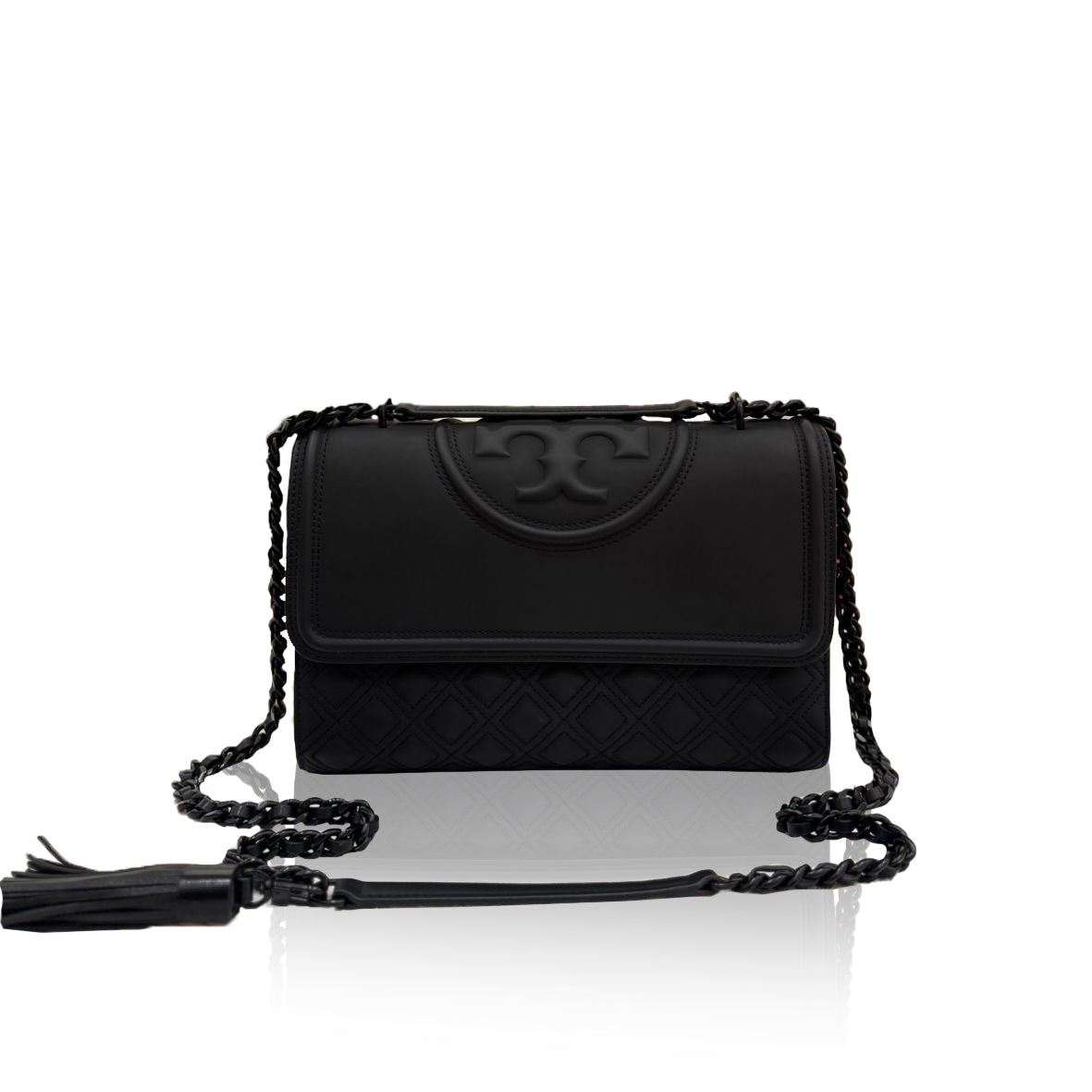 Tory Burch Fleming Medium Matte All Black