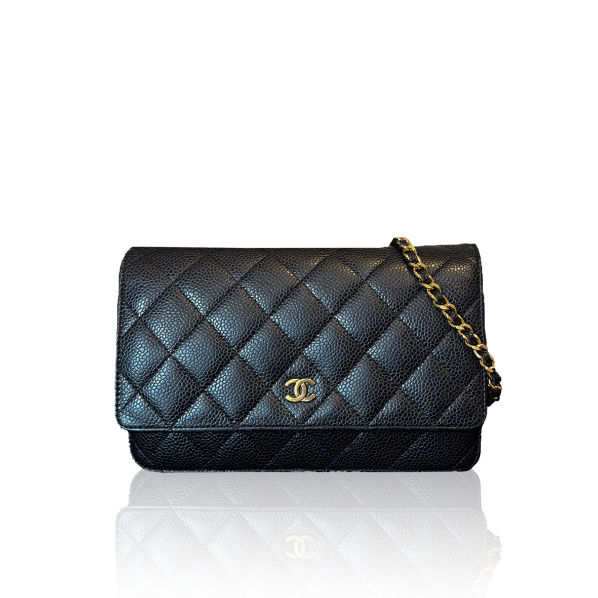 Chanel Wallet On Chain Black