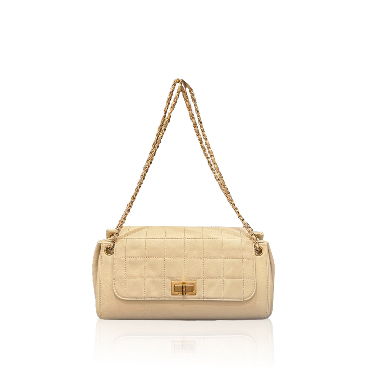 Chanel Mademoiselle Chocolate Bar Accordion Ivory