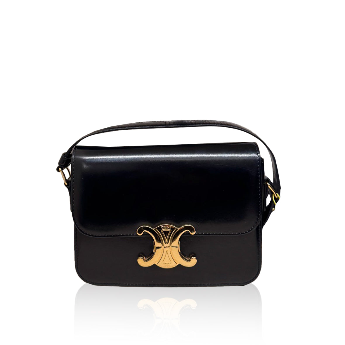 Celine Triomphe Teen Black