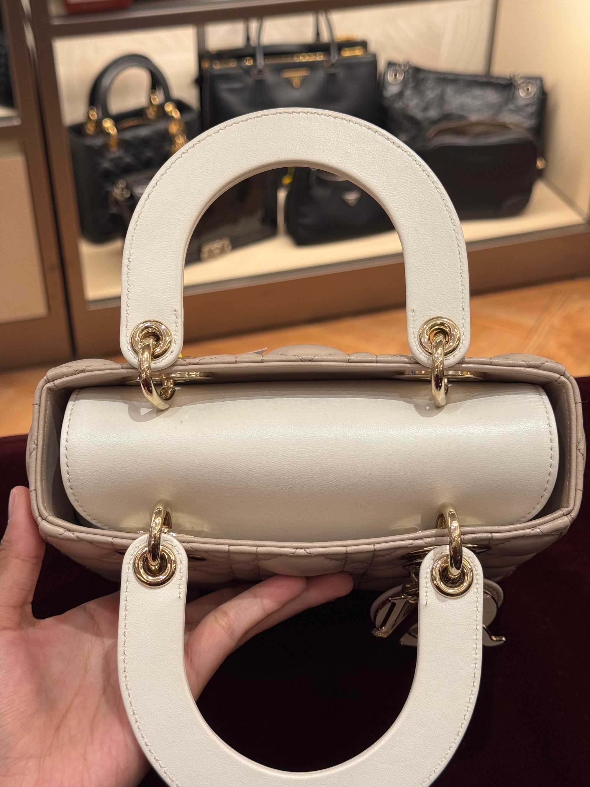 Lady Dior Small Trench Beige Latte