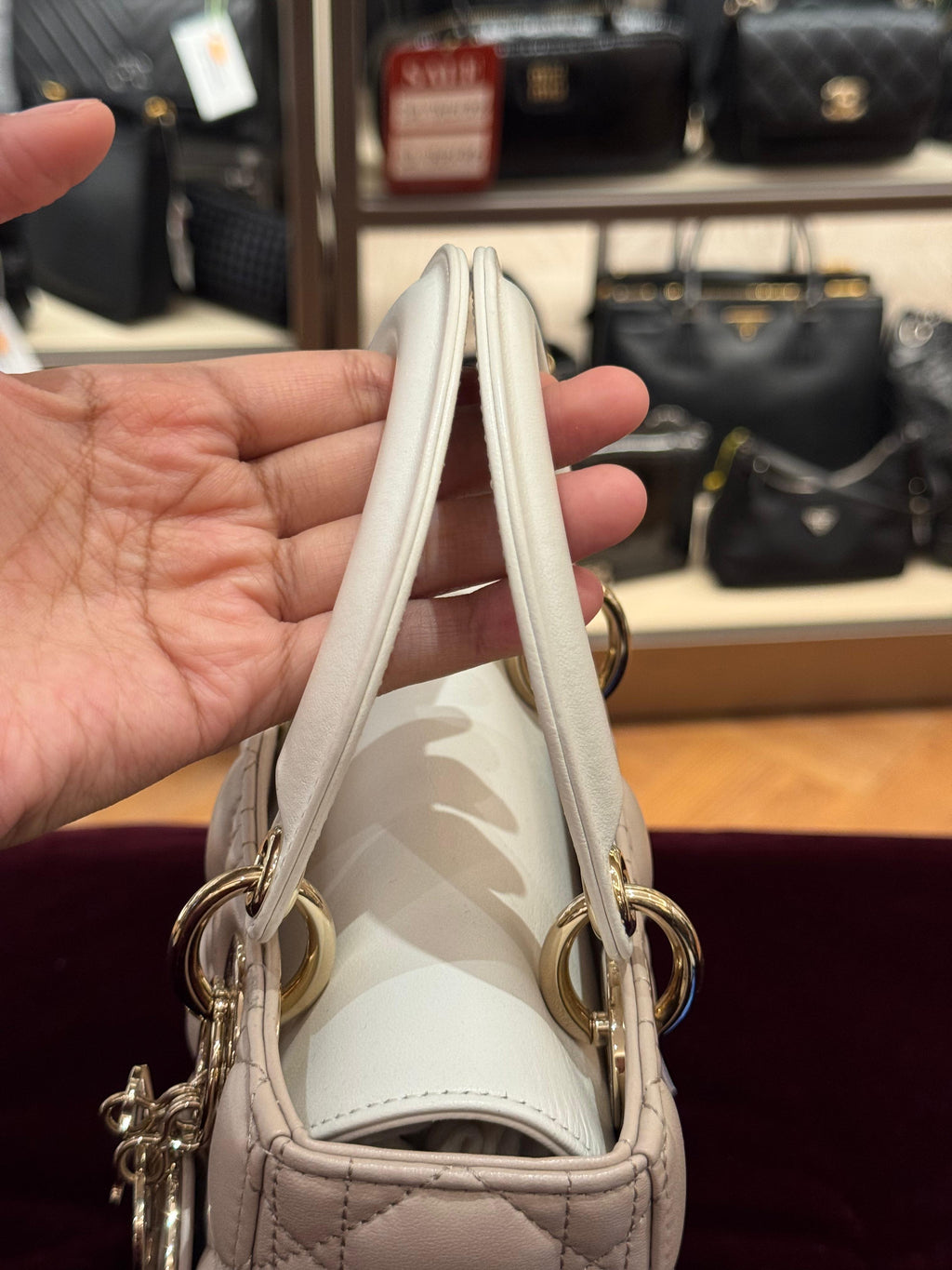 Lady Dior Small Trench Beige Latte