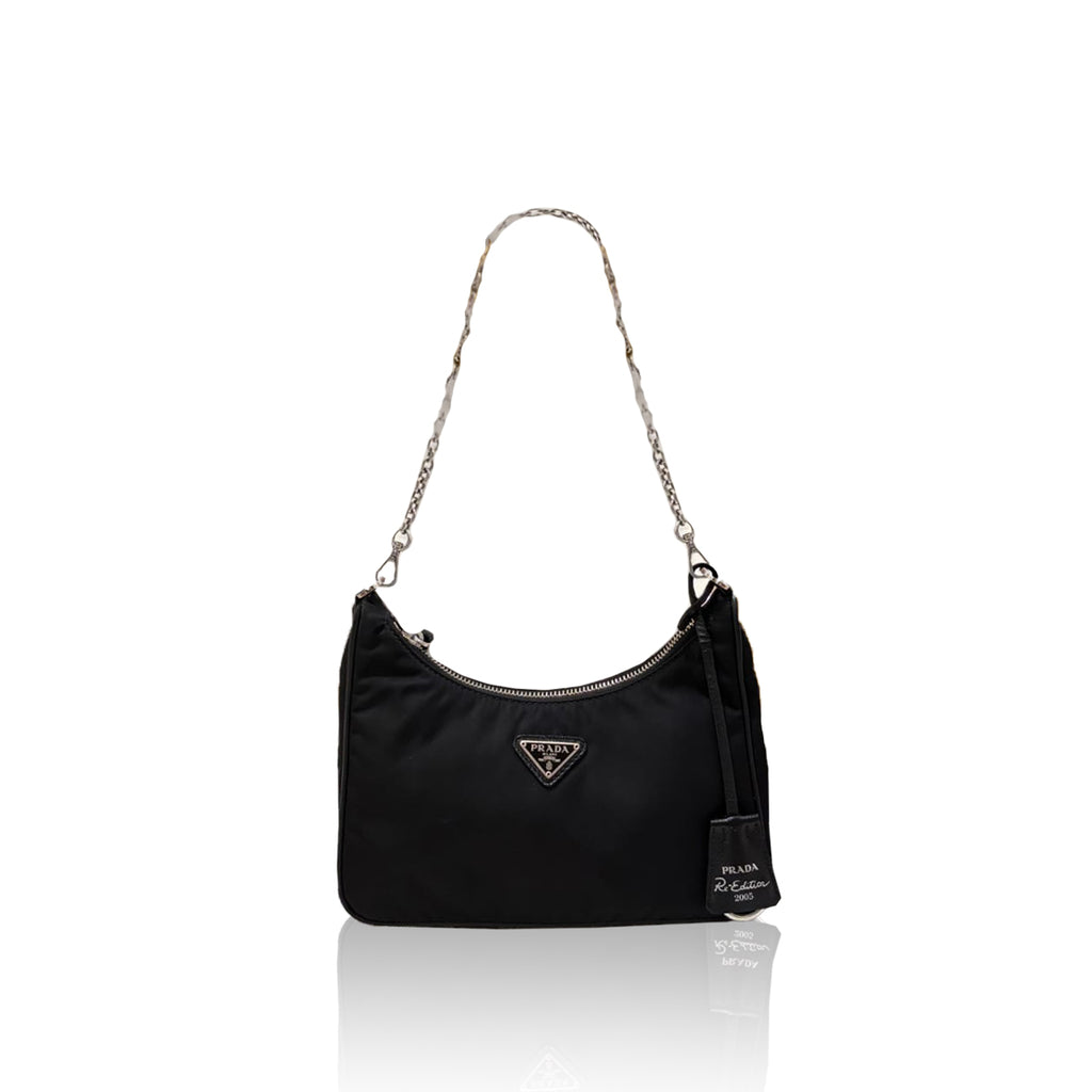 Prada Multi Pochette Re-Edition Nylon Black