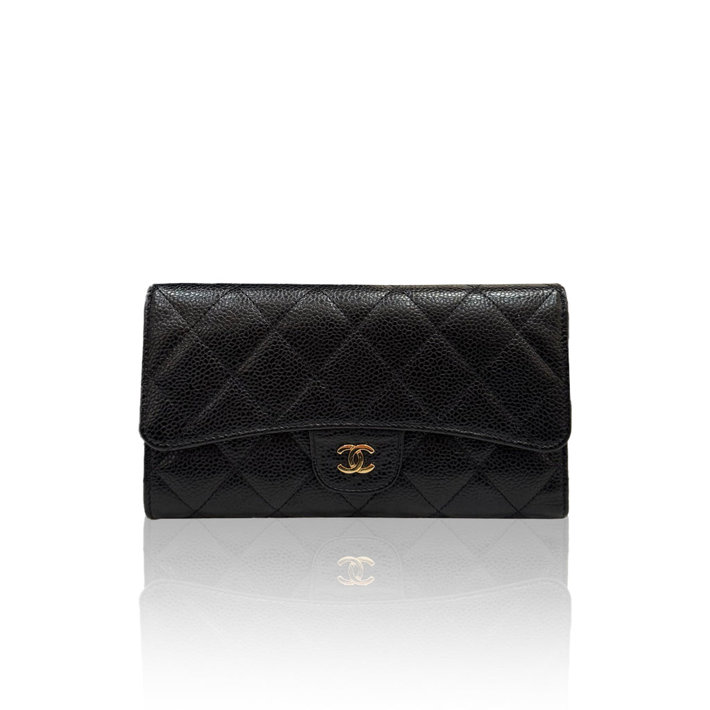 Chanel Long Wallet Black