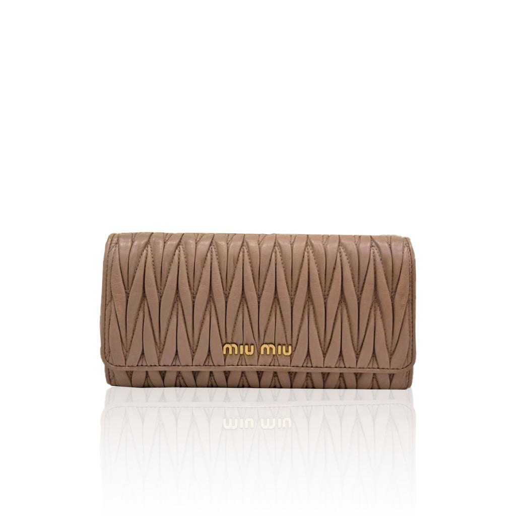 Miu Miu Long Wallet With Card Holder