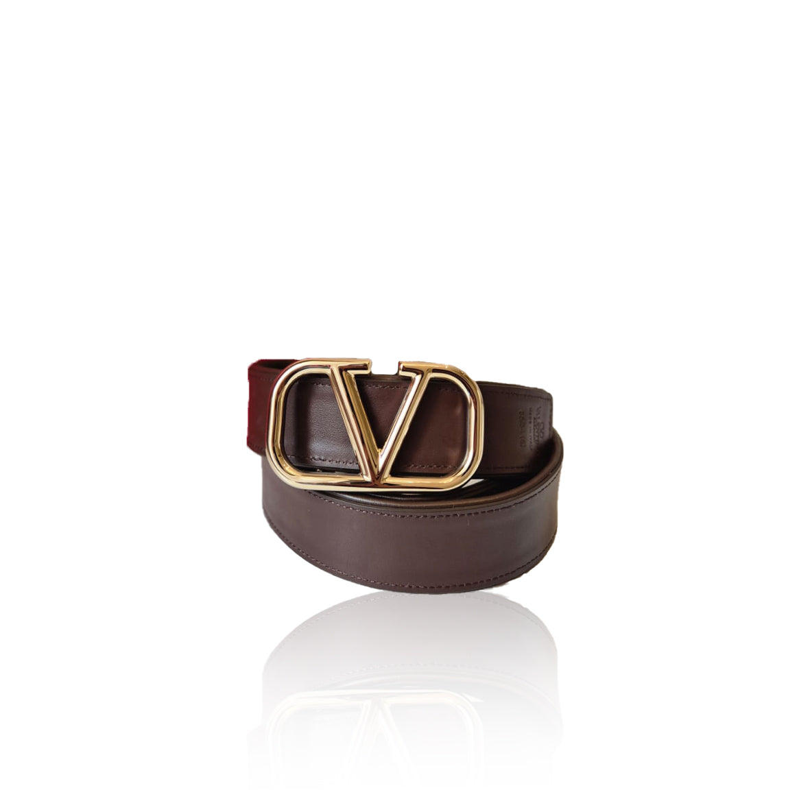 Valentino Belt Canvas V Logo