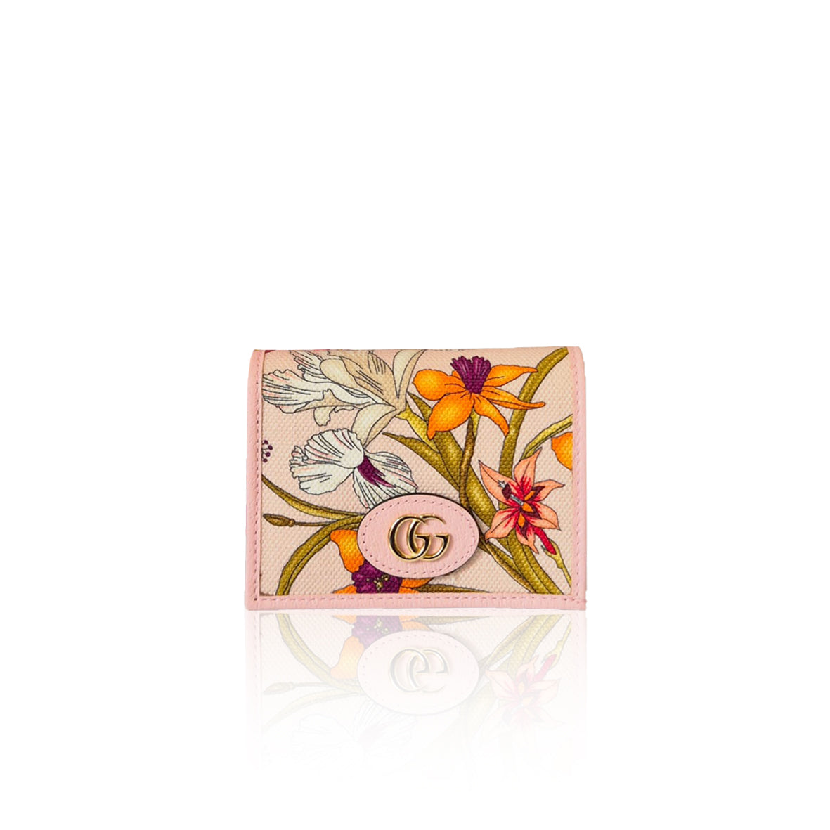 Gucci Compac Wallet Flowers