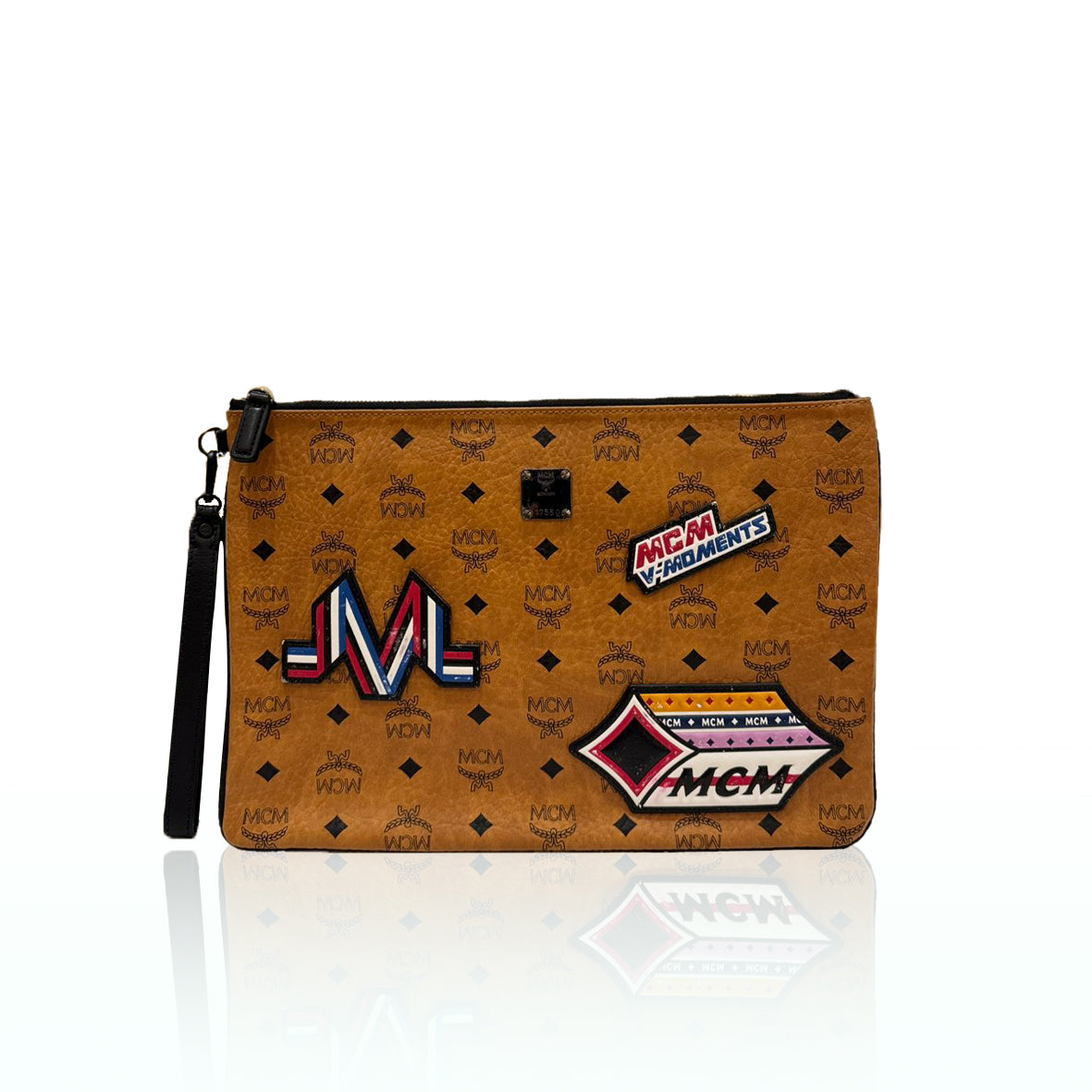 MCM Clutch Cognac