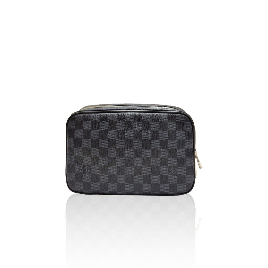LV Toilet Pouch Damier Graphite
