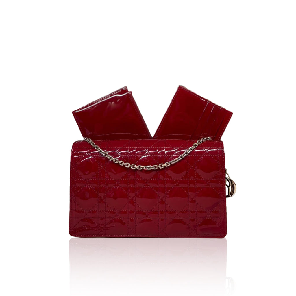 Dior Cannage Woc Red Patent